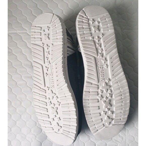 NWT Hey Dude Wally Funk Opal Bolt Black Mens Size 13 Slip-On Casual Shoes - Picture 9 of 9